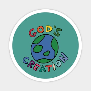 God’s Creation Earth Tshirt Love Magnet